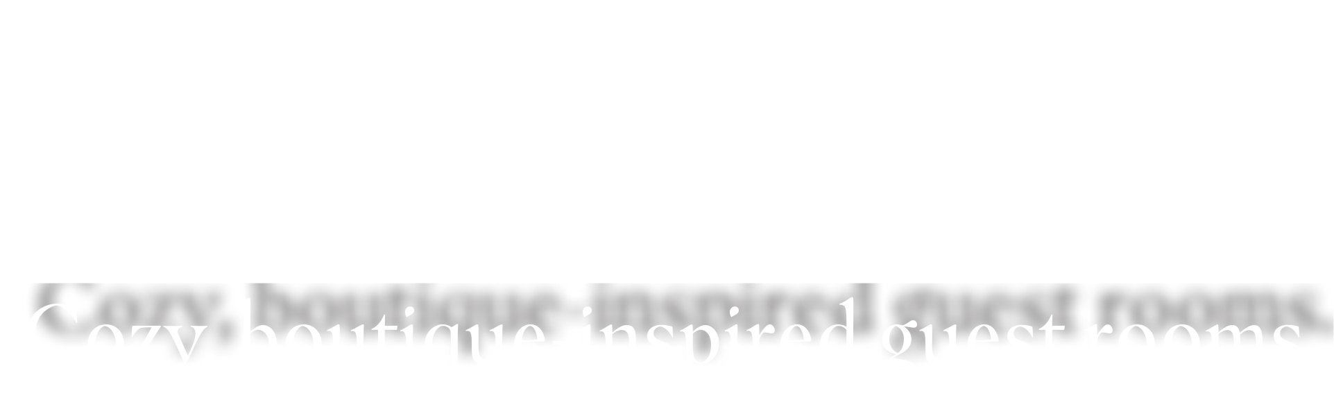 "Alumnae House EST. 1924 • VASSAR" and the text "Cozy, boutique-inspired guest rooms" beneath it.