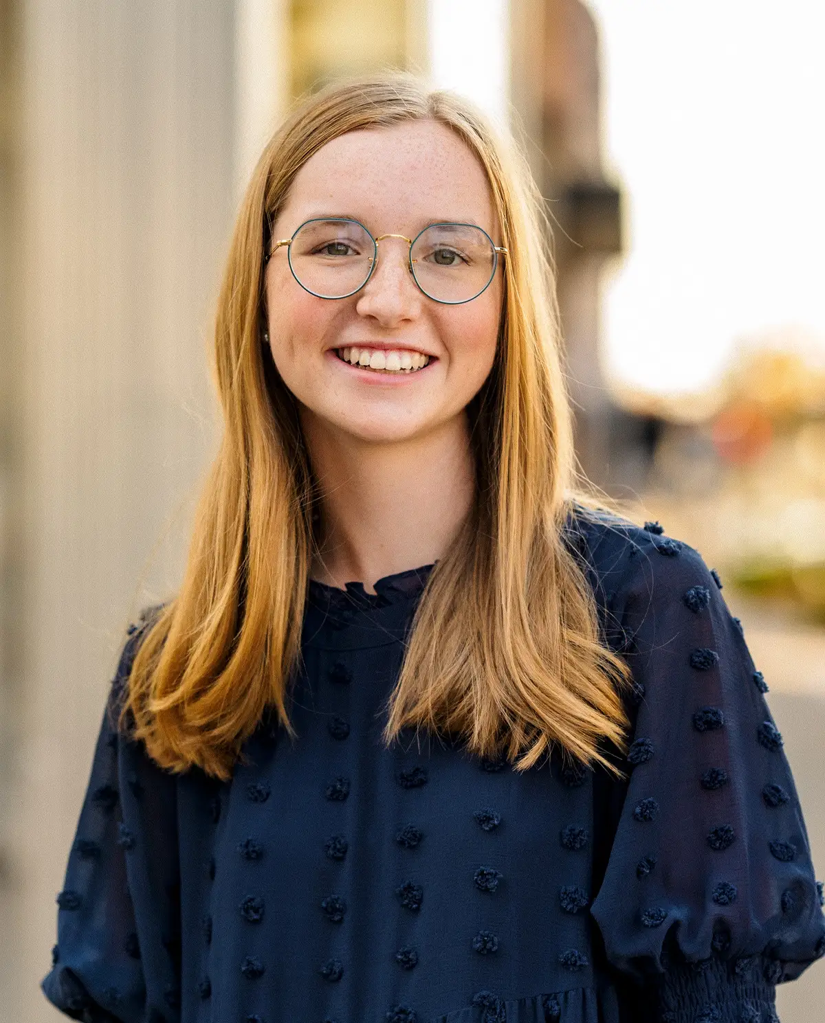 Portrait of Aubrey Sherer ‘29.