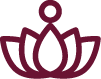 Lotus emblem representing religious and spiritual life.
