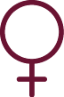 Women’s gender symbol representing the Women’s Center.